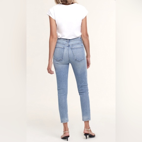 NWT AGOLDE Nico High Rise Slim Fit Denim Jeans in Embark - Picture 3 of 8